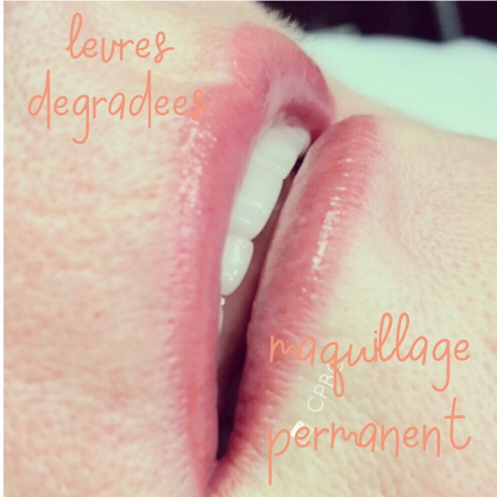 Lèvres dégradées